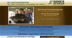 Desktop Screenshot of genestroutfishingresort.com